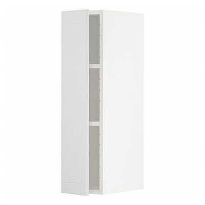 METOD Навісна шафа з полицями, білий/Stensund білий, 20x80 см 394.595.06 фото
