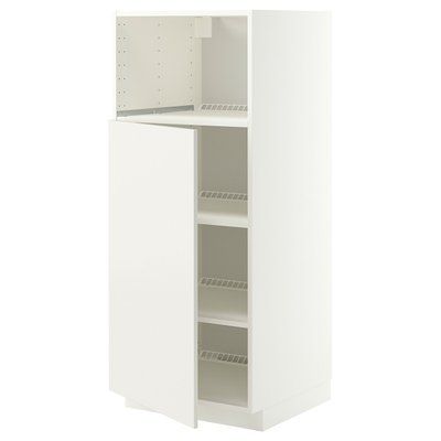 METOD Висока шафа для вбудованої техніки, білий/Веддінге білий, 60x60x140 см 396.164.79 фото