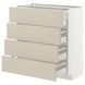 METOD/MAXIMERA Sza st 4fr/4sz, білий/Havstorp бежевий, 80x37 см 894.266.60 фото 1