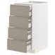 METOD/MAXIMERA Sza stj 4fr/2n/3śr szu, білий/Uppl&ouml;v матовий темно-бежевий, 40x60 см 594.924.54 фото 1