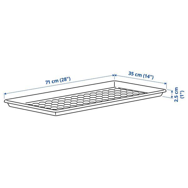 Килимок для взуття BAGGMUCK , внутрішній/зовнішній/сірий, 71x35 см 603.297.11 фото