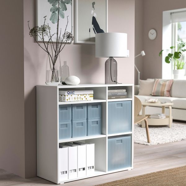 PANSARTAX Контейнер з кришкою, прозорий сіро-блакитний, 16,5x16,5x16,5 см 605.150.20 фото