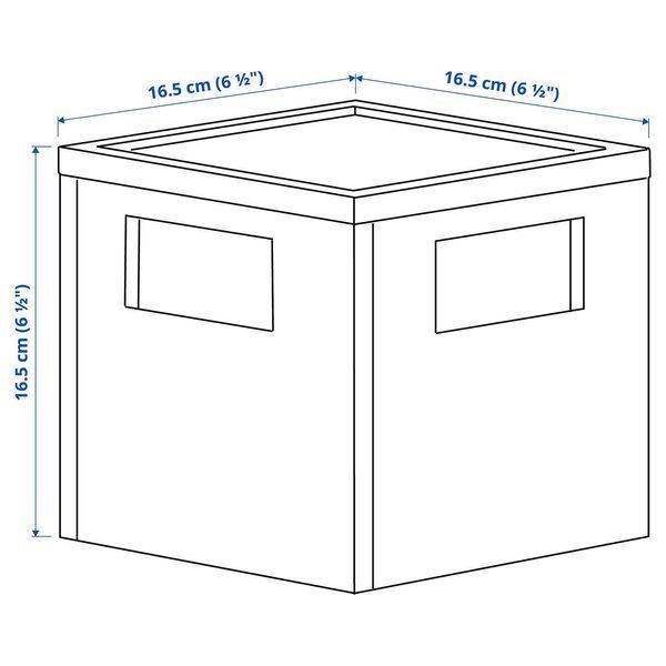 PANSARTAX Контейнер з кришкою, прозорий сіро-блакитний, 16,5x16,5x16,5 см 605.150.20 фото