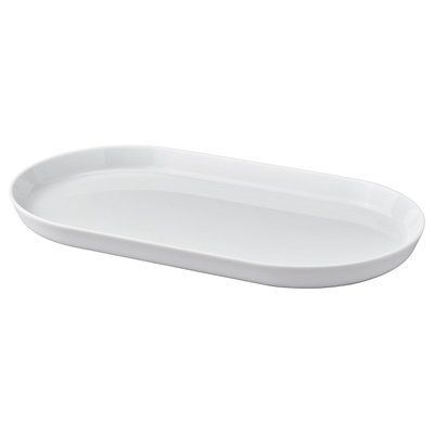IKEA Тарілка 365+ - біла 36x20 см 006.073.67 фото