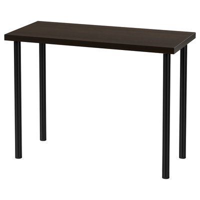 LINNMON/ADILS Стіл - чорно-коричневий/чорний 100x45 см 395.902.19 фото