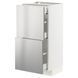 METOD/MAXIMERA Sz stj 2fr/3sz, білий/V&aring;rsta нержавіюча сталь, 40x37 см 593.299.67 фото 1