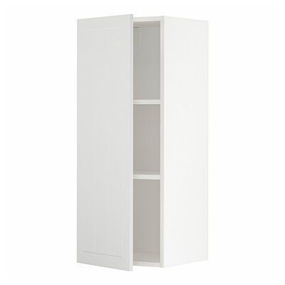 METOD Навісна шафа з полицями, білий/Stensund білий, 40x100 см 394.655.26 фото