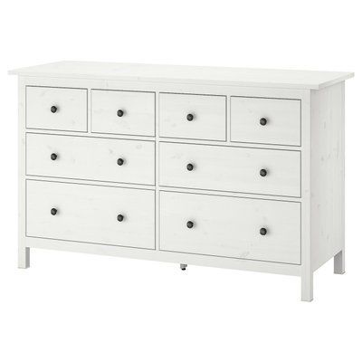 Комод HEMNES , 8 ящиків, біла морилка, 160х96 см 102.392.80 фото