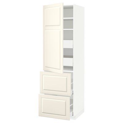 METOD/MAXIMERA H з половиною/4 двері/2 двері, білий/Bodbyn cream, 60x60x200 см 993.696.35 фото