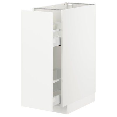 METOD Нижня шафа/висувне внутрішнє обладнання, білий/Veddinge білий, 30x60 см 692.875.23 фото