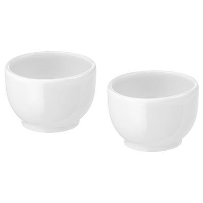 IKEA 365+ Яйцениця/підставка, округлі боки, біла, 5 см 402.829.98 фото