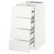 METOD/MAXIMERA Sz stj 4fr/2n/3śr sz, білий/Voxtorp матовий білий, 40x60 см 091.120.98 фото 1