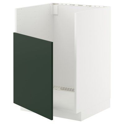 METOD Шафа з кришкою під TALLSJON - білий/Havstorp темно-зелений 60x60 см 795.568.31 фото