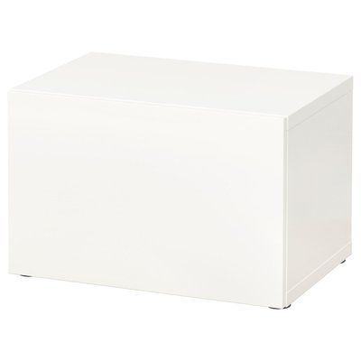 BEST&Aring; Шафа з дверцятами, білий/Lappviken білий, 60x42x38 см 390.467.90 фото