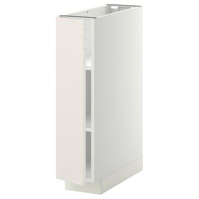 METOD Нижня шафа/полиці, білий/Veddinge білий, 20x60 см 794.657.13 фото