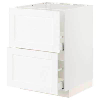 METOD/MAXIMERA Sz stj zl+2fr/2sz, білий Enk&ouml;ping/біла імітація дерева, 60x60 см 794.734.02 фото