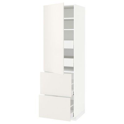 METOD/MAXIMERA H з половиною/4 двері/2 двері, білий/Veddinge білий, 60x60x200 см 693.656.67 фото