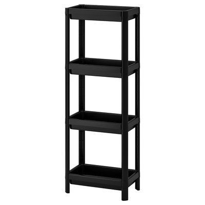 VESKEN Книжкова шафа, чорний, 37x23x101 см 304.508.07 фото
