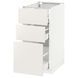 METOD/MAXIMERA Нижня шафа з 3 шухлядами, білий/білий Veddinge, 40x60 см 290.496.28 фото 1
