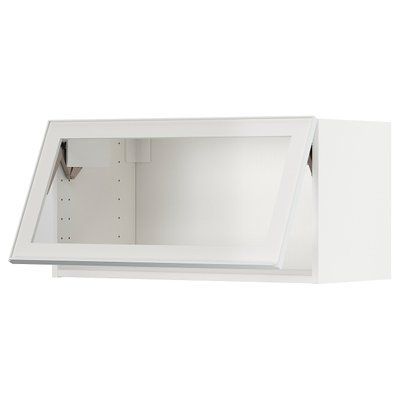 METOD Шостий рівень/дверне скло біле/Hejsta біле прозоре скло 80х40 см 194.905.84 фото