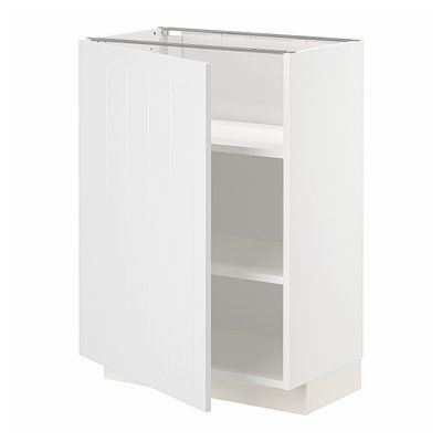 METOD Нижня шафа/полиці, білий/білий Stensund, 60x37 см 994.683.53 фото