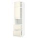 METOD/MAXIMERA Шафа W для мікродверей/2 шухляди, білий/Bodbyn cream, 60x60x240 см 994.607.24 фото 1