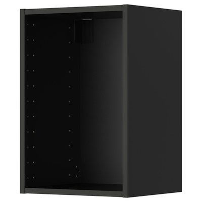 METOD Навісна шафа, чорно-сіра, 40x37x60 см 305.917.13 фото