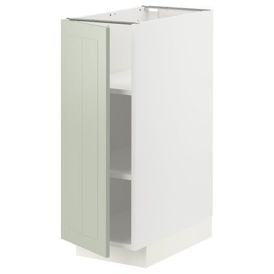 METOD Нижня шафа/полиці, білий/Stensund світло-зелений, 30x60 см 994.872.95 фото