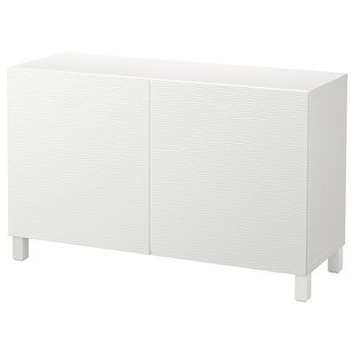 BEST&Aring; Комбінація з дверима, білий/Лаксвікен/Стуббарп білий, 120x42x74 см 492.099.89 фото