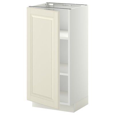 METOD Нижня шафа/полиці, білий/кремовий Bodbyn, 40x37 см 594.635.50 фото