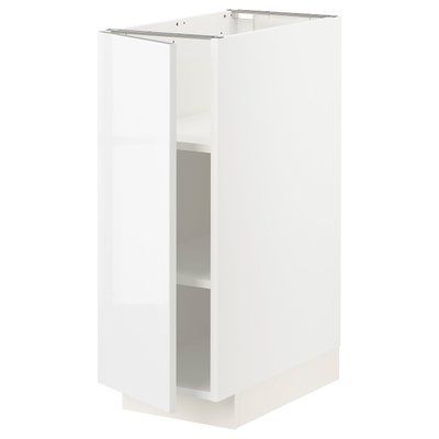 METOD Нижня шафа/полиці, білий/Ringhult білий, 30x60 см 994.693.62 фото