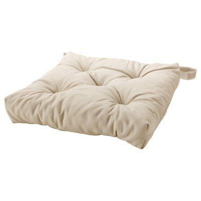 MALINDA Подушка на стілець, світло-бежева, 40/35x38x7 см 102.092.02 фото