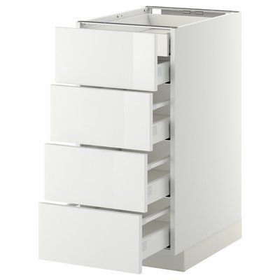 METOD/MAXIMERA Sz stj 4fr/2n/3śr sz, білий/Ringhult білий, 40x60 см 999.116.89 фото