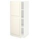 METOD Висока шафа/полиці, білий/Bodbyn cream, 60x60x140 см 994.618.89 фото 1