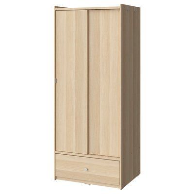 BRUKSVARA Шафа з розсувними дверима, дуб, 80х191 см 605.758.82 фото
