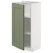 METOD Шафа для столу/полиць - білий/сіро-зелений Axstad 40x37 см 795.182.07 фото 1