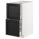 METOD/MAXIMERA Sz stj 2fr/2wsz, білий/Lerhyttan фарбований чорний, 40x60 см 492.575.36 фото 1