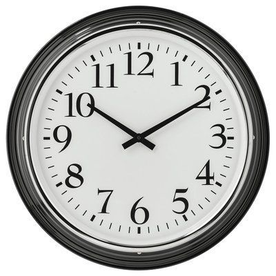 BRAVUR Годинник настінний, низька напруга/чорний 605.404.73 фото