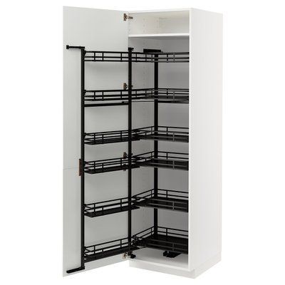 METOD Висока шафа з висувною коморою, білий/Stensund білий, 60x60x200 см 794.720.30 фото