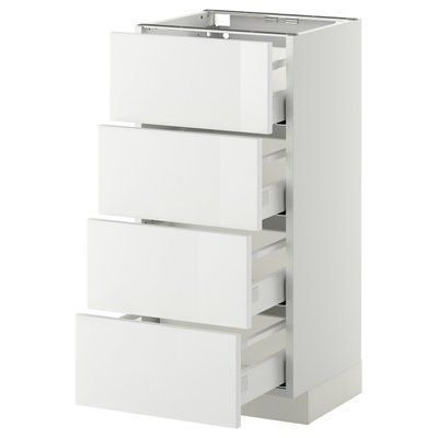 METOD/MAXIMERA Sz stj 4fr/4sz, білий/Ringhult білий, 40x37 см 790.262.95 фото
