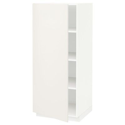 METOD Висока шафа/полиці, білий/Veddinge білий, 60x60x140 см 594.650.02 фото