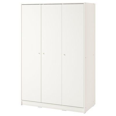 KLEPPSTAD Шафа/3 двер., білий, 117х176 см 004.417.58 фото