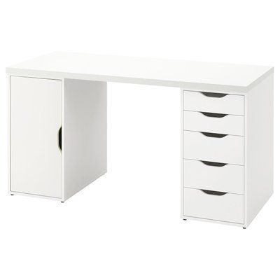 Стіл письмовий LAGKAPTEN/ALEX , білий, 140х60 см 095.216.04 фото