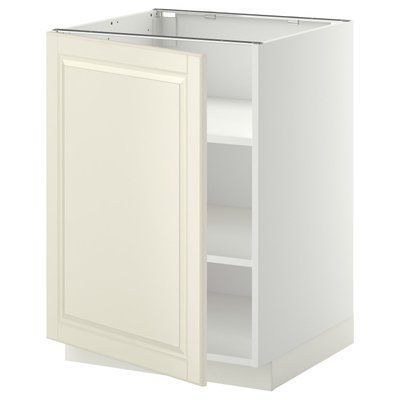 METOD Нижня шафа/полиці, білий/кремовий Bodbyn, 60x60 см 994.589.00 фото