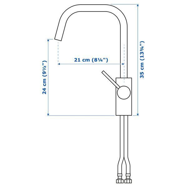 ALMAREN Кухонний кран - чорний 006.035.00 фото