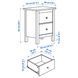 HEMNES Комод біла морилка 54х66 см 802.426.27 фото 6