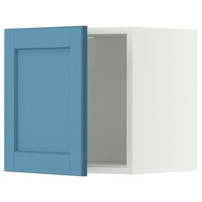 METOD Навісна шафа, білий/Лерхюттан синій, 40x40 см 596.005.14 фото