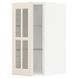 METOD Напівстінка/скляні двері, білий/Bodbyn cream, 30x60 см 993.949.89 фото 1