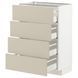 METOD/MAXIMERA Sza st 4fr/4sz, білий/Havstorp бежевий, 60x37 см 294.266.58 фото 1