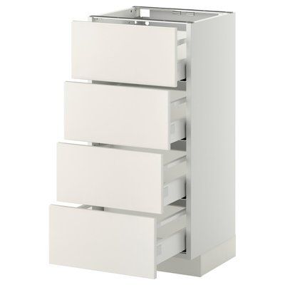 METOD/MAXIMERA Sz stj 4fr/4sz, білий/Veddinge білий, 40x37 см 390.263.01 фото